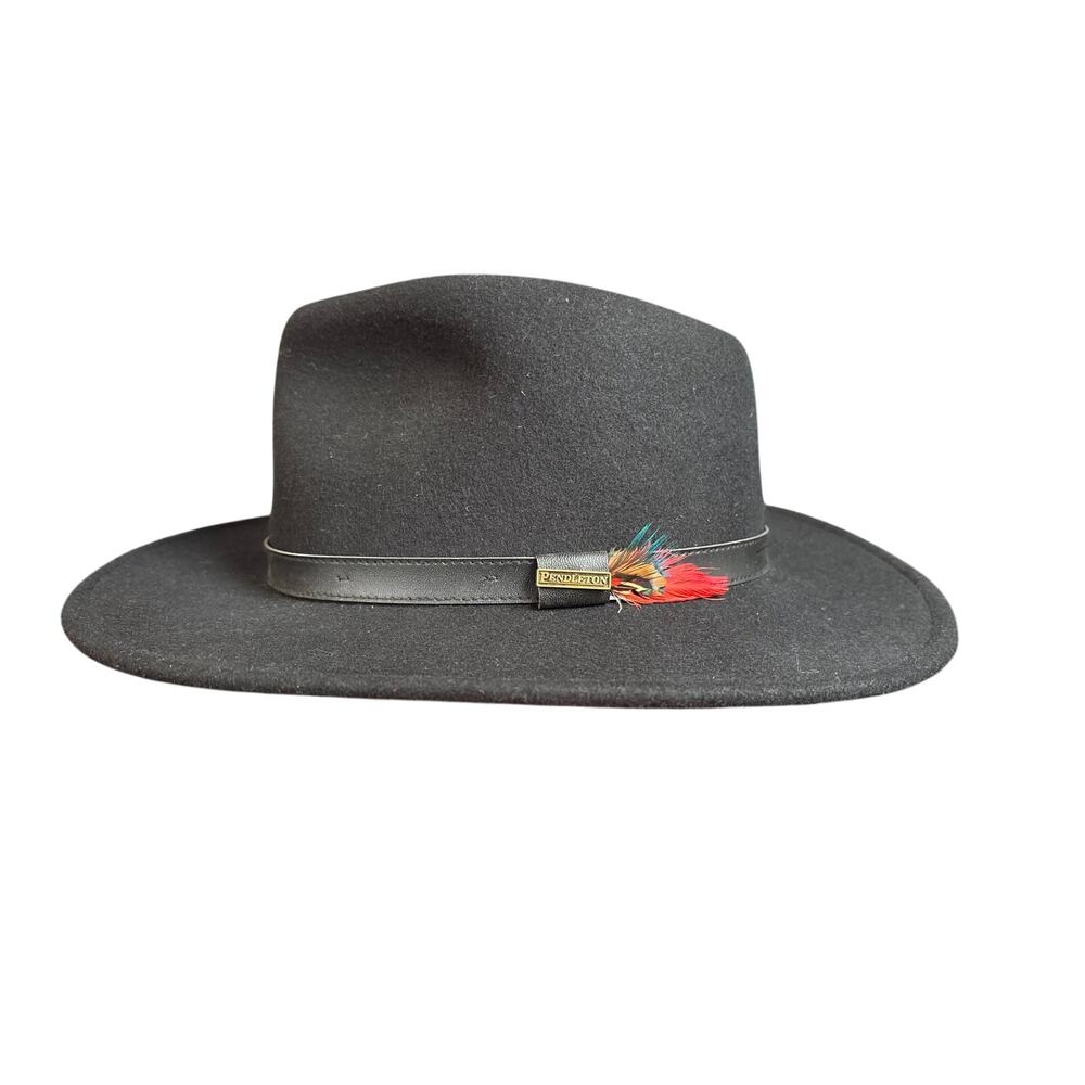 Pendleton Outback Hat- black 100% wool felt hat, Size Large